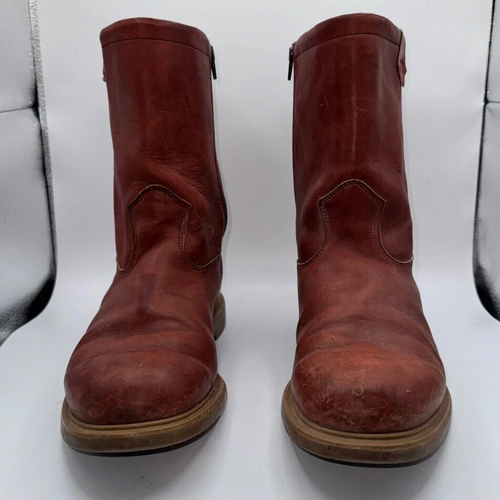 Red‎ Wing Irish Setter 866 Pecos Pull On Boots Men's 12D Red Leather Super Sole